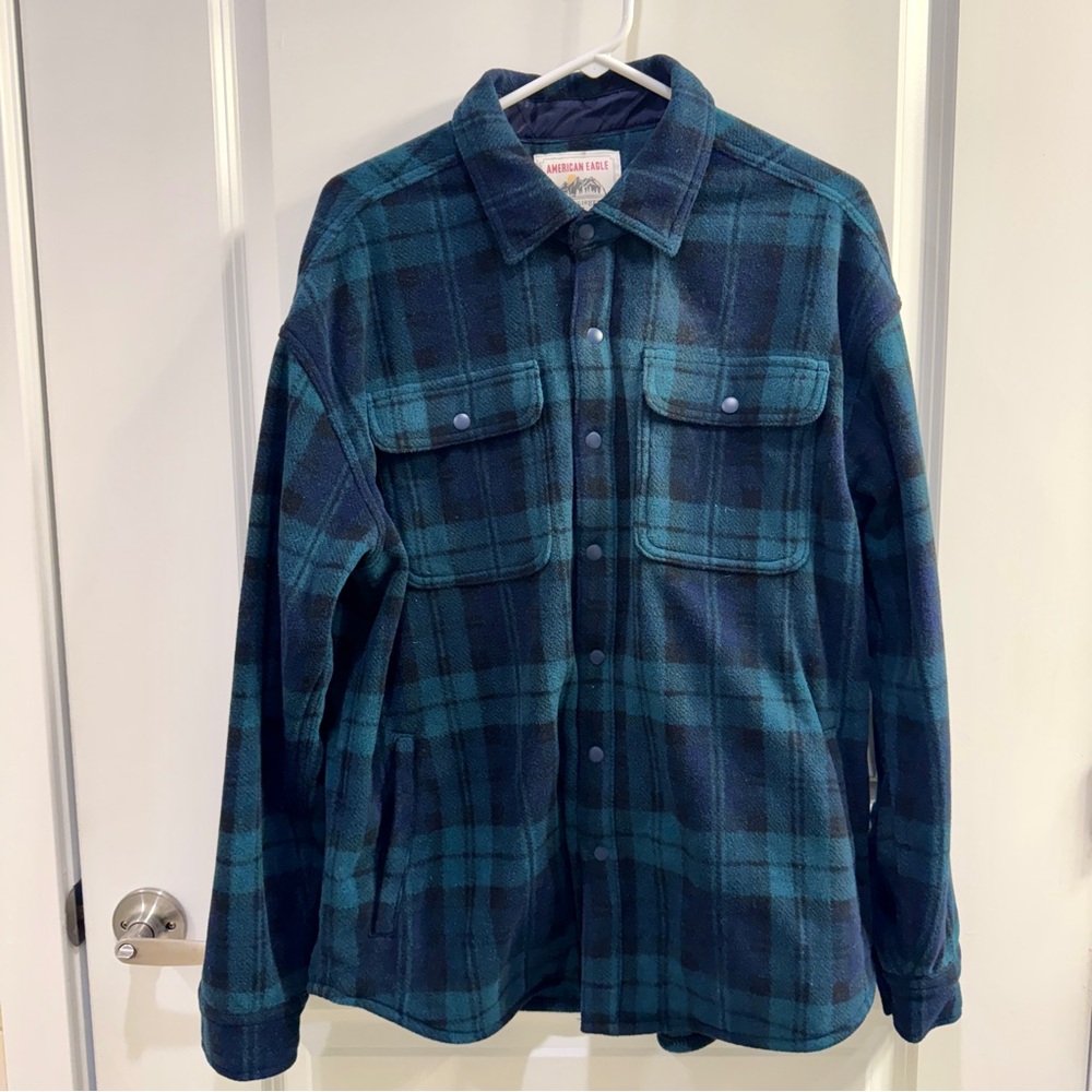 Men’s American Eagle Outfitters Blue Plaid Jacket